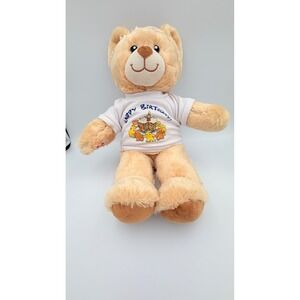 Build-A-Bear Workshop Happy Birthday Teddy Bear Plush with Graphic T-Shirt Tan